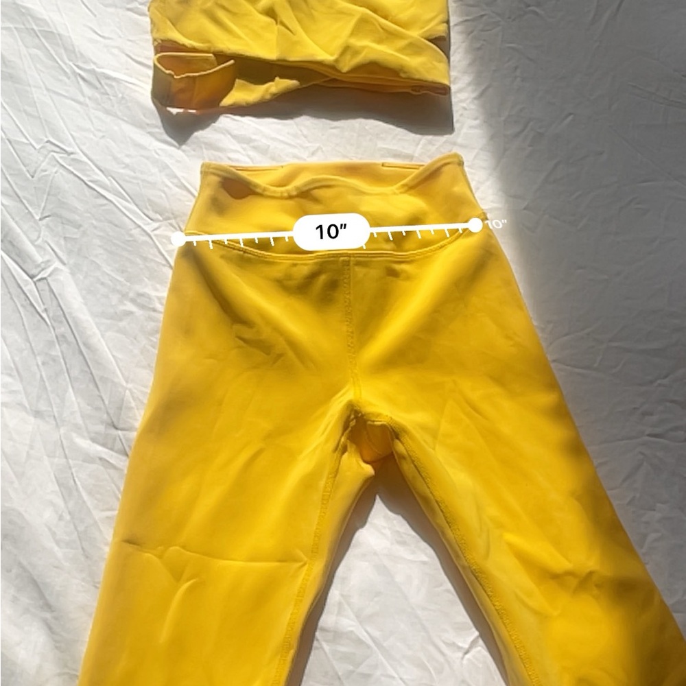 NWOT: FULL SET! Lovewave X REVOLVE Strappy Sports Bra and Leggings Set XXS⭐️💛 - Picture 8 of 11